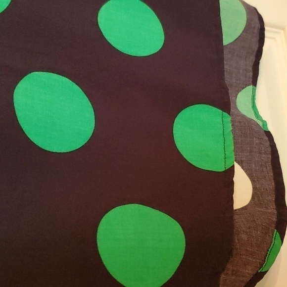 Crown & Ivy Women's Sleeveless Navy & Polka-dots Top Size Small - Picture 3 of 8